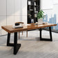Solid Wood Industrial Writing Desk Rectangular Office Desk with Iron Legs Clearhalo 'furn' 'furn_office_desk' 'Furniture' 'Office Desks' 'Office Furniture' 'office_desk' 1200x1200_0fc0cd95-bd0b-4dbf-a49b-6df014d81451