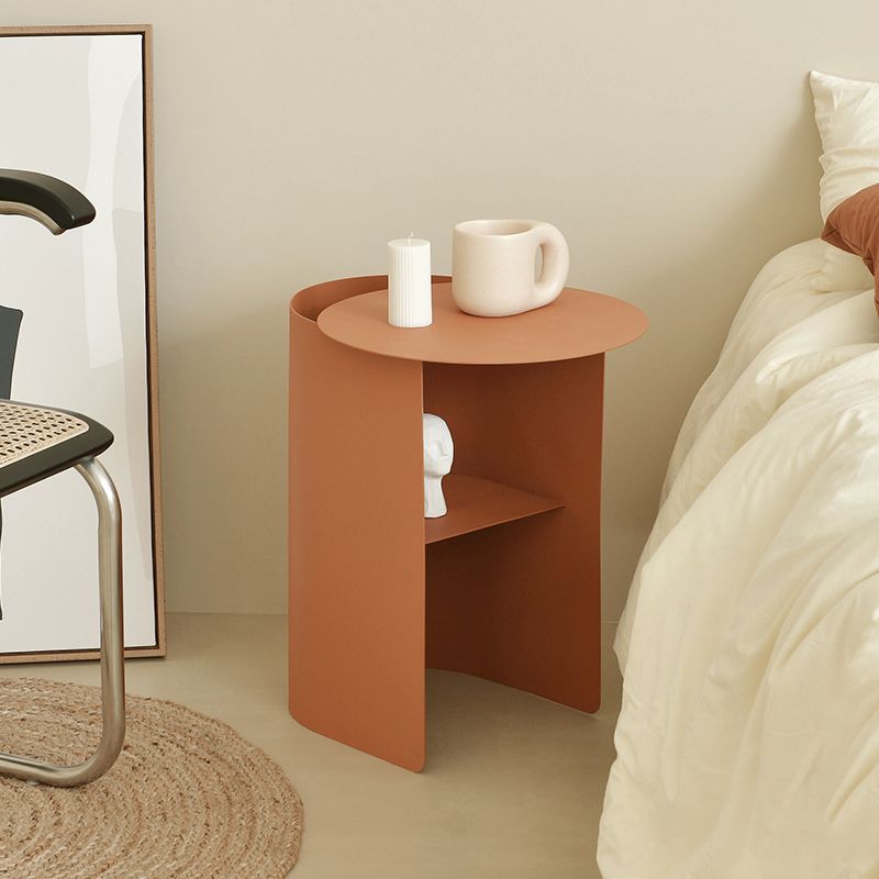 Shelving Iron Nightstand Modern Storage Accent Table Nightstand 1 Shelf Clearhalo 'Bedroom Furniture' 'furn' 'furn_night_stand' 'Furniture' 'night_stand' 'Nightstands' 1200x1200_0fc12706-7e4f-4c88-8e41-e2f292b8a88f