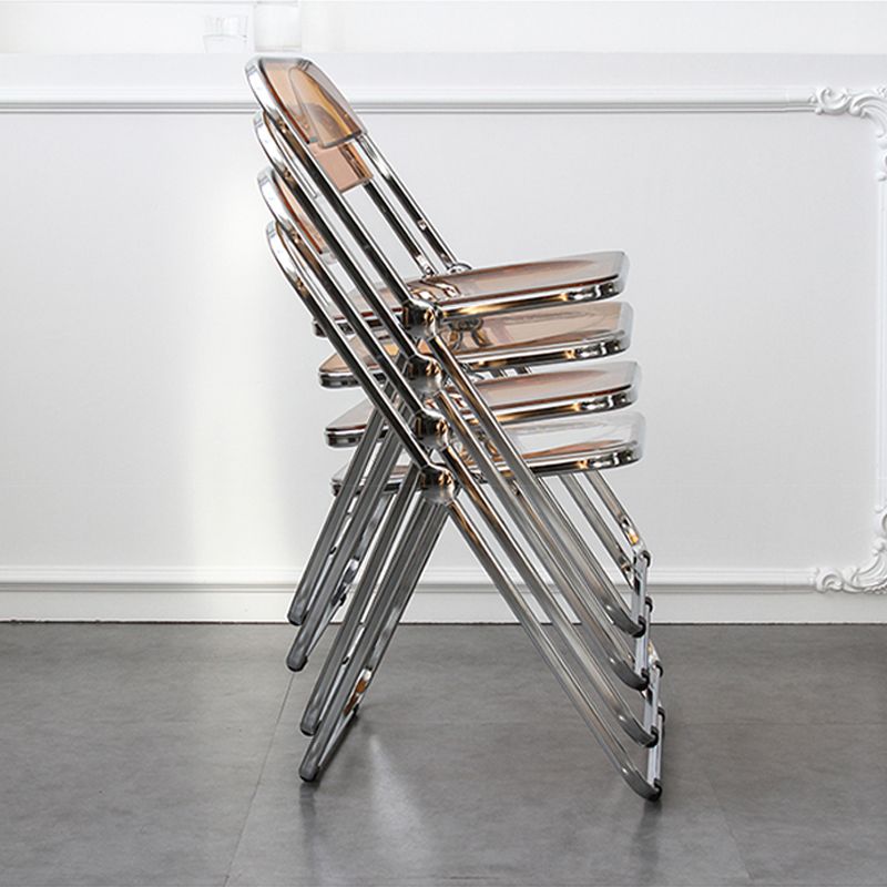 Modern Folding Dining Room Chair Armless Metal Dining Chairs for Restaurant Use Clearhalo ' kitchen&dining_furn' 'Dining Chairs' 'Dining Tables & Seating' 'dining_chair' 'furn' 'furn_dining_chair' 'Furniture' 'furniture_dining_chair' 'Kitchen & Dining Furniture' 'kitchen' 1200x1200_0fc17ea7-228e-49a1-b57d-77e16be20c1e
