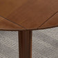 Round Home Kitchen Dinner Furniture Drop Leaf Rubberwood Solid Wood Dining Table Clearhalo 'Dining Tables & Seating' 'Dining Tables' 'dining_table' 'furn' 'furn_dining_table' 'Furniture' 'Kitchen & Dining Furniture' 1200x1200_0fc2fa21-98b4-4093-9ea7-e4d9d4bfae6b