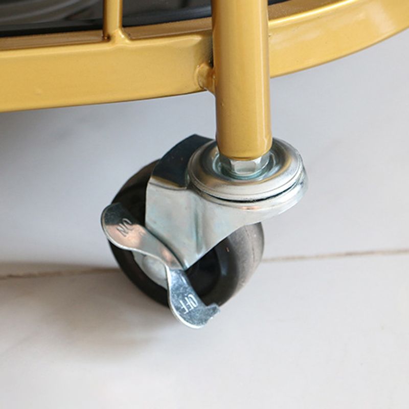 26.77 "W rollende eigentijdse voorbereidingstafel metalen voorbereidingstabel voor thuisgebruik