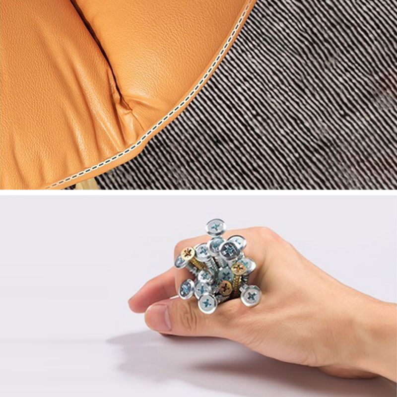 Modern Upholstered Rocker Chair Metal Frame Spindle Rocker Chair with Ottoman Clearhalo 'Chairs & Seating' 'furn' 'furn_rocking_chairs' 'Furniture' 'Living Room Furniture' 'Rocking Chairs' 'rocking_chairs' 1200x1200_0fc3f20b-5c6a-456f-be12-2d7afbe61a01