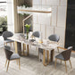 Luxury 1/2/3/5/6/7/8/9 Pieces Dining Set with Stone Dining Table and Chairs Dinette Set Clearhalo 'Dining Room Sets' 'Dining Tables & Seating' 'dining_room_set' 'furn' 'furn_dining_room_set' 'Furniture' 'furniture_dining_room_set' 'Kitchen & Dining Furniture' 'kitchen&dining_furn' 'kitchen' 1200x1200_0fc43656-42aa-4e51-9f5c-6545685f8d52