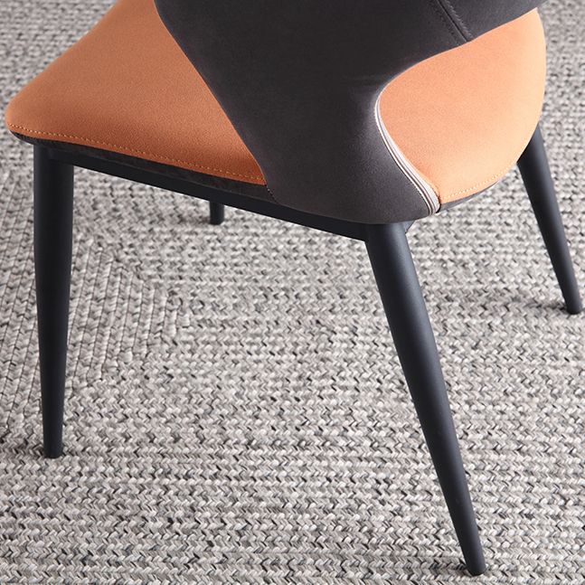 Contemporary Fabric Restaurant Arm Chair Open Back Matte Finish Dining Chair Clearhalo ' kitchen&dining_furn' 'Dining Chairs' 'Dining Tables & Seating' 'dining_chair' 'furn' 'furn_dining_chair' 'Furniture' 'furniture_dining_chair' 'Kitchen & Dining Furniture' 'kitchen' 1200x1200_0fc7808f-210a-42d7-bce8-e595174be34a