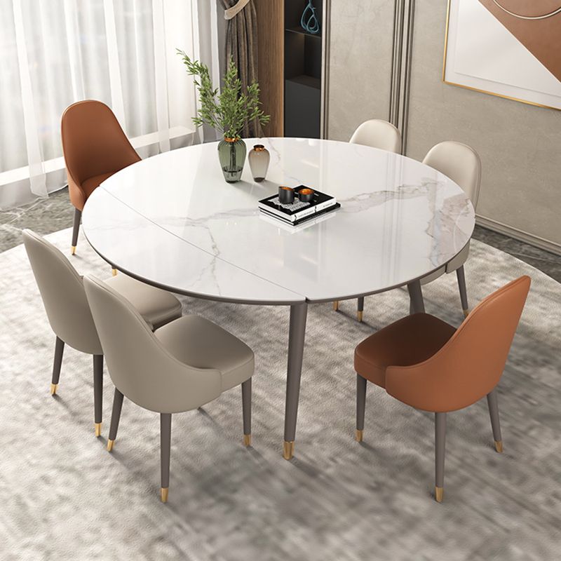 Contemporary Stone Dining Set 1/2/5/7 Pieces Dining Furniture for Home Clearhalo 'Dining Room Sets' 'Dining Tables & Seating' 'dining_room_set' 'furn' 'furn_dining_room_set' 'Furniture' 'Kitchen & Dining Furniture' 1200x1200_0fc7e0c7-0ea7-4220-b805-5ccb87e3d8cd