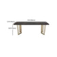 Rectangular Dining Table Set 1/2/5/7 Pieces Metal Dinette Set for Kitchen Clearhalo 'Dining Room Sets' 'Dining Tables & Seating' 'dining_room_set' 'furn' 'furn_dining_room_set' 'Furniture' 'Kitchen & Dining Furniture' 1200x1200_0fc83bb7-f50d-4e67-bed0-dc6d5b111187