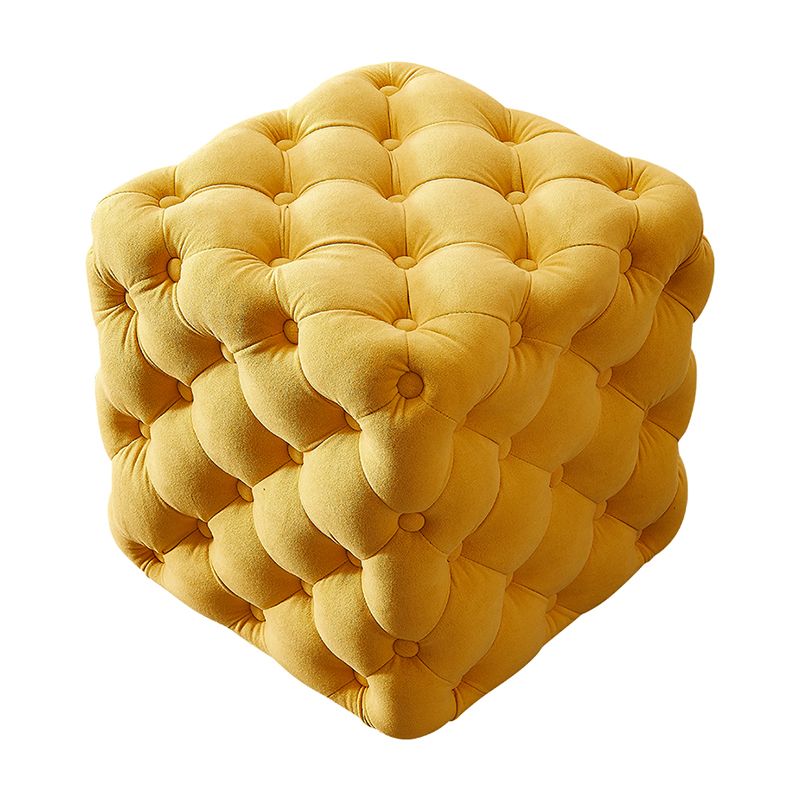 Forma quadrata contemporanea ottomana trapuntata e cubo resistente alla lacrime