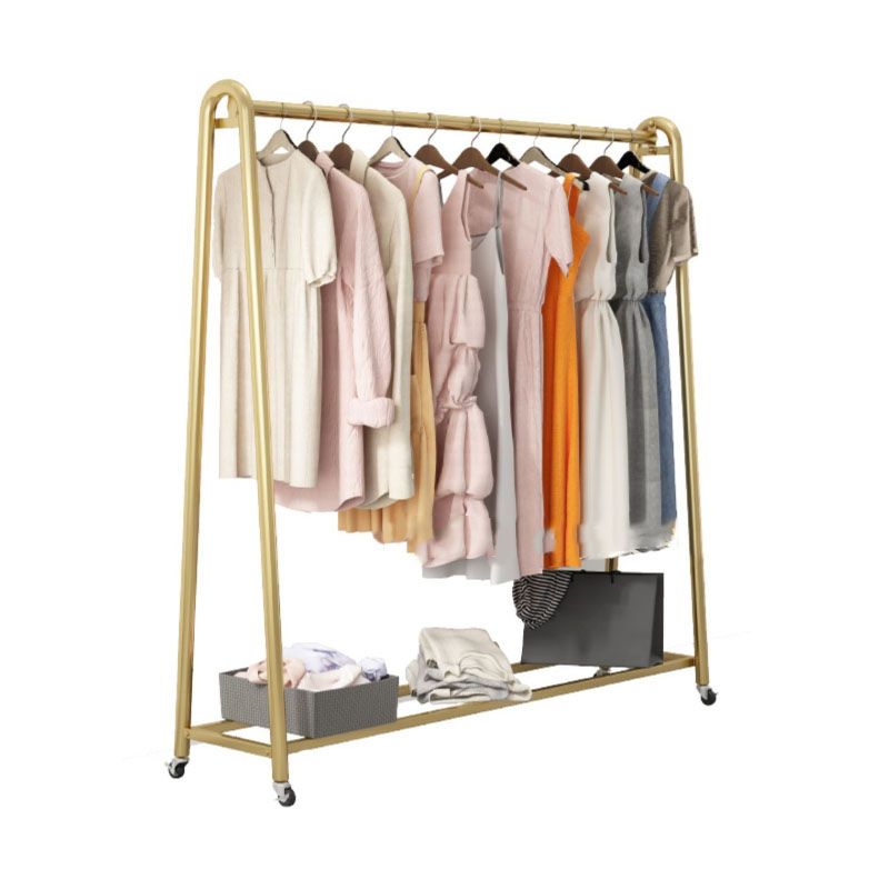 Moderne Style -Rack Metallic Free Standing Coat Rack mit Lagerregale