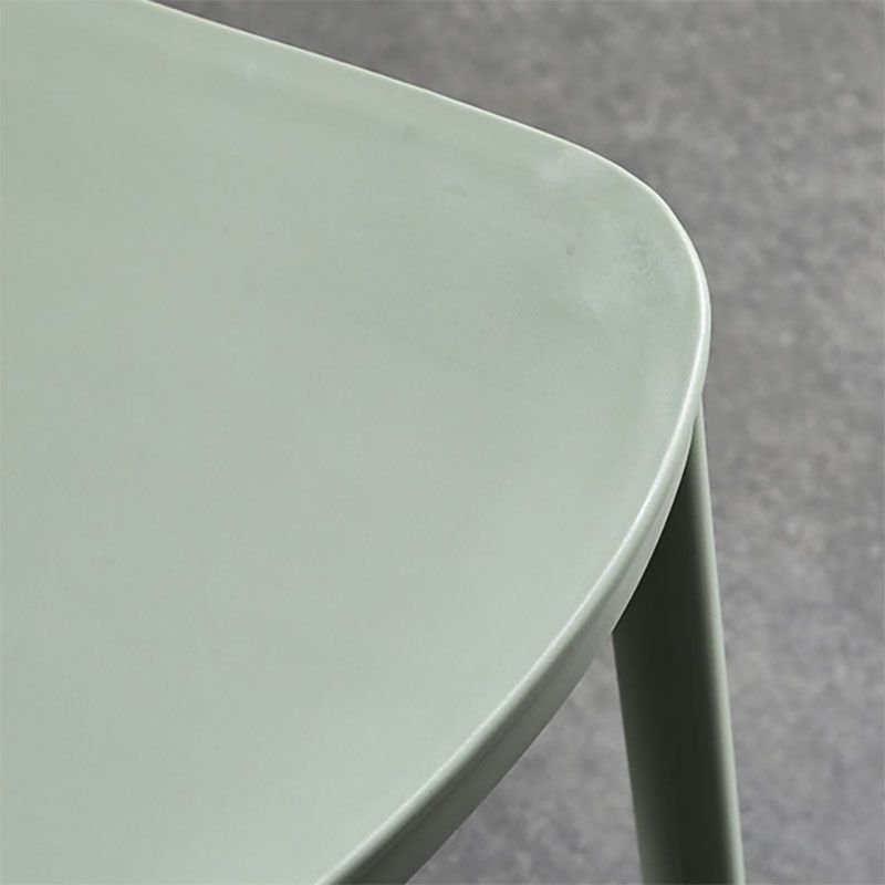 Scandinavian Open Back Side Chair Plastic Side Chair for Home