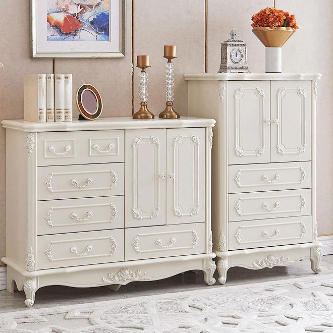 Modern de almacenamiento tocador de cofre cofre de madera con puertas