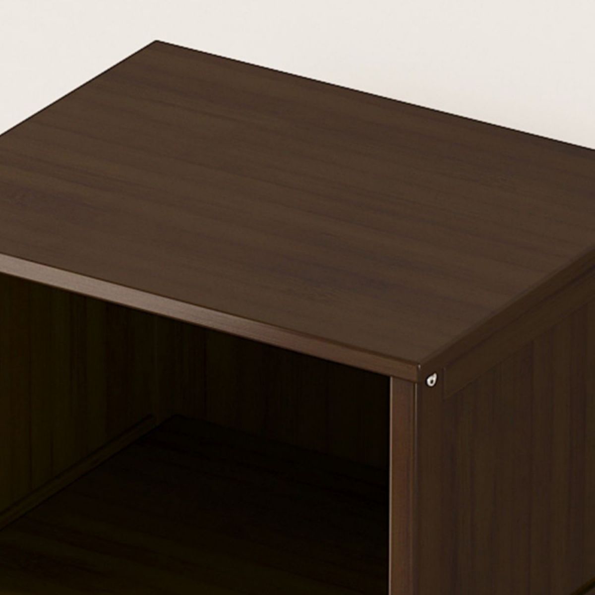 Mid-Century Accent Chest with Shelf and Drawers and Straight Legs