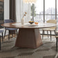 Contemporary Sintered Stone Table Round Table Set 1/6/8/9/12 Pieces Dining Set Clearhalo 'Dining Room Sets' 'Dining Tables & Seating' 'dining_room_set' 'furn' 'furn_dining_room_set' 'Furniture' 'Kitchen & Dining Furniture' 1200x1200_0fca42c2-4032-4960-9962-ea388765f504