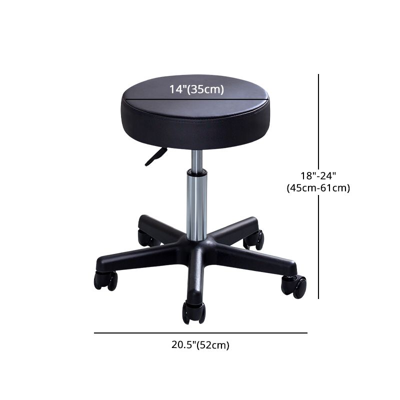 Black Modern Steel Bar Stool Adjustable Height Swivel Backless Counter Stool Clearhalo 'Bar Furniture' 'Bar Stools' 'bar_stools' 'furn' 'furn_bar_stools' 'furniture_bar_stools' 'Kitchen & Dining Furniture' 'kitchen&dining_furn' 'kitchen' 'kitchen_furn' Furniture' 1200x1200_0fcad2a2-f276-42f4-bbee-55bbf96e9b2f