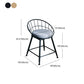 Scandinavian Design Bucket Counter Stool for Home Upholstered Bar Stools with Metal Base Clearhalo 'Bar Furniture' 'Bar Stools' 'bar_stools' 'furn' 'furn_bar_stools' 'Furniture' 'furniture_bar_stools' 'Kitchen & Dining Furniture' 1200x1200_0fcb4a67-f8a9-42da-b37c-ddfc612cafb1