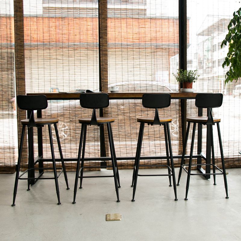 Contemporary Bar Table Set 1/5/7 Pieces Rectangle Solid Wood Counter Table Set Clearhalo 'Bar Furniture' 'furn' 'furn_home_bar_bar_sets' 'Furniture' 'Home Bars & Bar Sets' 'home_bar_bar_sets' 'Kitchen & Dining Furniture' 1200x1200_0fcbf0cf-c993-45db-a00c-4f59f08d4f6e
