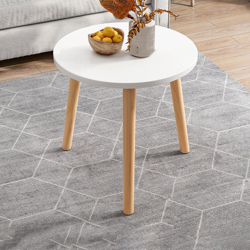 Contemporary Wooden Single Coffee Table 3 Legs Round Cocktail Table Clearhalo 'Coffee & Accent Tables' 'Coffee Tables' 'coffee_tables' 'furn' 'furn_coffee_tables' 'Furniture' 'Living Room Furniture' 1200x1200_0fcdfa13-5612-40f4-9013-c4b6b925b322