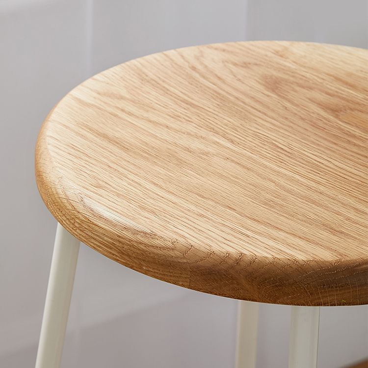 Contemporary Round Counter Bar Stool Backless Bar Stool with Footrest Clearhalo 'Bar Furniture' 'Bar Stools' 'bar_stools' 'furn' 'furn_bar_stools' 'furniture_bar_stools' 'Kitchen & Dining Furniture' 'kitchen&dining_furn' 'kitchen' 'kitchen_furn' Furniture' 1200x1200_0fce5b32-cfba-4060-bceb-ca1befa8c947
