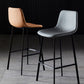 Modern Armless Backrest Counter Stool Iron Household Bar Stool with Leather Cushion Clearhalo 'Bar Furniture' 'Bar Stools' 'bar_stools' 'furn' 'furn_bar_stools' 'furniture_bar_stools' 'Kitchen & Dining Furniture' 'kitchen&dining_furn' 'kitchen' 'kitchen_furn' Furniture' 1200x1200_0fceae56-d9c4-4df8-9682-3453d02280cf