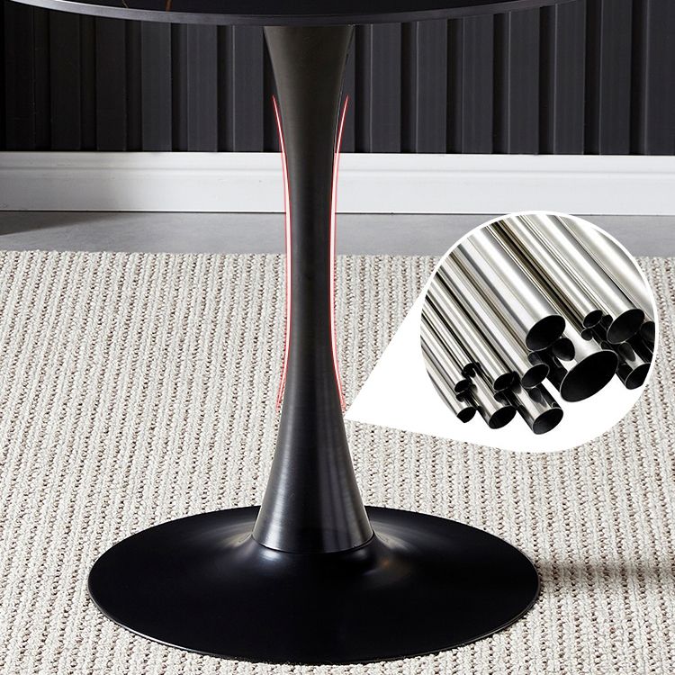 Round Table Dinette Table Contemporary Dinner Room Kitchen Table with Tulip Base Clearhalo ' dining_table' 'Dining Tables & Seating' 'Dining Tables' 'furn' 'furn_dining_table' 'Furniture' 'furniture_dining_table' 'Kitchen & Dining Furniture' 'kitchen&dining_furn' 'kitchen' 'kitchen_dining_table' 1200x1200_0fcebc05-e8ac-4690-b80e-1325839294d0