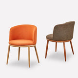Chaise de salle à manger en tissu chaise arrière bas de style moderne pour salle à manger