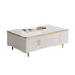 Slate Nesting Coffee Table Set Glam Coffee Table Set with Storage