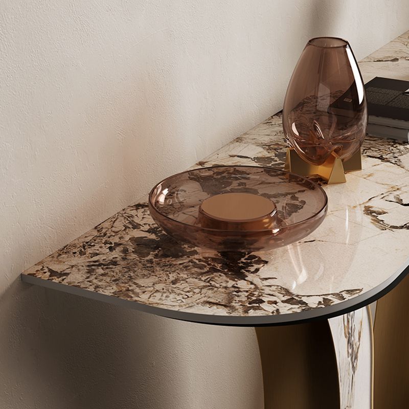 Tavolo console contemporanea a forma di luna