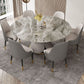Modern Dining Round Table Dining Sintered Stone Table for Restaurant Clearhalo 'Dining Tables & Seating' 'Dining Tables' 'dining_table' 'furn' 'furn_dining_table' 'Furniture' 'furniture_dining_table' 'Kitchen & Dining Furniture' 'kitchen' 'kitchen_dining_table' 1200x1200_0fd6768d-1ac1-45d0-b32b-b2a53ac0d5b6