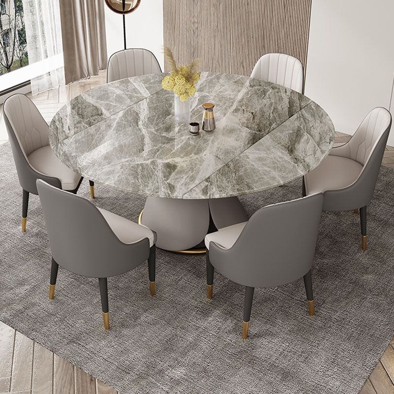Modern Dining Round Table Dining Sintered Stone Table for Restaurant Clearhalo 'Dining Tables & Seating' 'Dining Tables' 'dining_table' 'furn' 'furn_dining_table' 'Furniture' 'furniture_dining_table' 'Kitchen & Dining Furniture' 'kitchen' 'kitchen_dining_table' 1200x1200_0fd6768d-1ac1-45d0-b32b-b2a53ac0d5b6