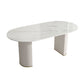 Modern Oval Dining Table White Sintered Stone Dining Table with Double Pedestal Base for Home Clearhalo ' dining_table' 'Dining Tables & Seating' 'Dining Tables' 'furn' 'furn_dining_table' 'Furniture' 'furniture_dining_table' 'Kitchen & Dining Furniture' 'kitchen&dining_furn' 'kitchen' 'kitchen_dining_table' 1200x1200_0fd691e9-21f8-4aac-afe7-e68d977ac06c