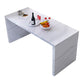 Glam Style Rechthoek Bartafel Witte Kleur Faux Marmeren Bar Eettafel