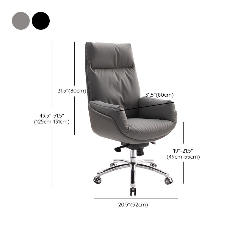 High Back Executive Chair Contemporary Adjustable Managers Chair Clearhalo 'furn' 'furn_office_chair' 'Furniture' 'Office Chairs' 'Office Furniture' 'office_chair' 1200x1200_0fd95813-bcc4-467e-bd4f-04ae7c818d75