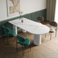 Contemporary Dining Table Sintered Stone Dining Table with 3 White Legs for Dining Clearhalo ' dining_table' 'Dining Tables & Seating' 'Dining Tables' 'furn' 'furn_dining_table' 'Furniture' 'furniture_dining_table' 'Kitchen & Dining Furniture' 'kitchen&dining_furn' 'kitchen' 'kitchen_dining_table' 1200x1200_0fda037e-dab8-42be-8ee7-d98337020f55