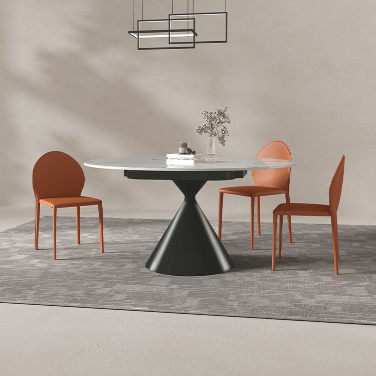 Hedendaagse faux lederen armloos eet- en accentstoelen voor thuis