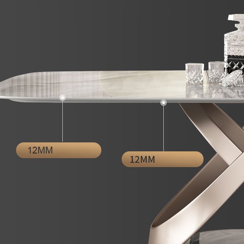 Modern Sintered Stone Gray Dining Set with Rectangle Table and Pedestal Base Home Use Dining Set Clearhalo 'Dining Room Sets' 'Dining Tables & Seating' 'dining_room_set' 'furn' 'furn_dining_room_set' 'Furniture' 'furniture_dining_room_set' 'Kitchen & Dining Furniture' 'kitchen&dining_furn' 'kitchen' 1200x1200_0fdc3888-e756-4d92-bf8a-2a012b52f3eb