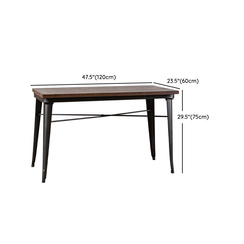 Mobili in legno solido industriale 1/4/5 pezzi set da tavolo da pranzo in altezza standard
