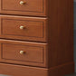 Contemporary Accent Cabinet with 1 Door and Drawers in Rubberwood Clearhalo 'Cabinets & Chests' 'cabinets_chests' 'furn' 'furn_cabinets_chests' 'Furniture' 'Living Room Furniture' 1200x1200_0fdf01e9-3258-482c-b6c9-cc73af5e45d4