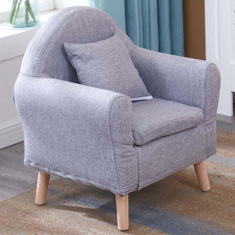 19.68"Wide Armchair Camel Back Cotton Blend Chair with Round Arms and Basic Four Legs Clearhalo 'Accent Chairs' 'accent_chairs' 'Chairs & Seating' 'furn' 'furn_accent_chairs' 'Furniture' 'Living Room Furniture' 1200x1200_0fe01a9f-d719-4f53-993f-7cd1b7429321