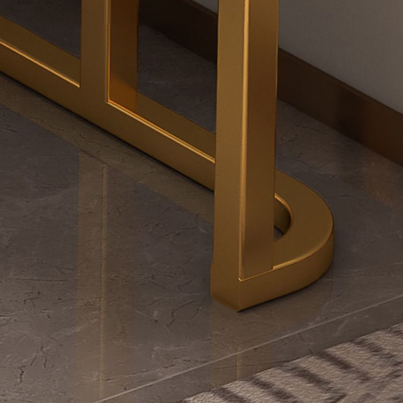 Glam Slate Top Make -up Eitelkeitstisch Tabelle 30,7 "großer beige Schminktisch