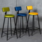 Industrial Armless Backrest Counter Stool Steel Cafe Bar Stool with Velvet Cushion Clearhalo 'Bar Furniture' 'Bar Stools' 'bar_stools' 'furn' 'furn_bar_stools' 'Furniture' 'furniture_bar_stools' 'Kitchen & Dining Furniture' 1200x1200_0fe15a1e-2ffa-43f3-8ea8-9a40f9ccb7c3
