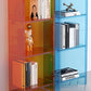 9.84"W Bookshelf Acrylic Closed Back Glam Style Bookcase for Office and Study Room Clearhalo 'Bookcases' 'furn' 'furn_bookcases' 'Furniture' 'furniture_bookcases' 'kitchen' 'kitchen_bookcases' 'Living Room Furniture' 'Office Furniture' 1200x1200_0fe28298-7ac8-4298-b78e-a472522208be