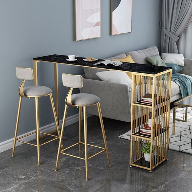 1/3 Pieces Luxurious Rectangular Pub Table Set Artificial Marble Top Bar Table Set Clearhalo 'Bar Furniture' 'furn' 'furn_home_bar_bar_sets' 'Furniture' 'Home Bars & Bar Sets' 'home_bar_bar_sets' 'Kitchen & Dining Furniture' 1200x1200_0fe365d1-60ad-4182-9784-6bcbf0e189a1