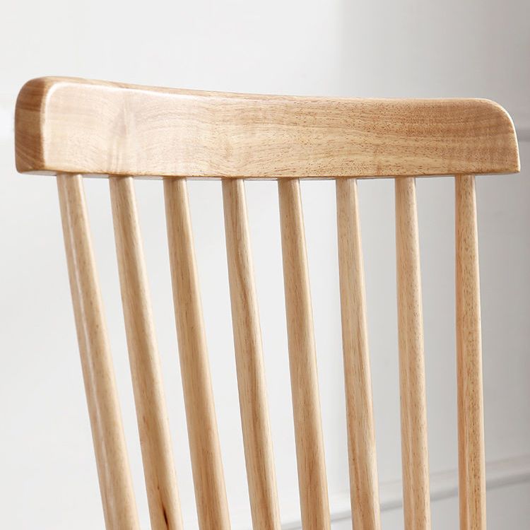 Silla de comedor de madera contemporánea silla lateral de viento en el acabado mate para interiores