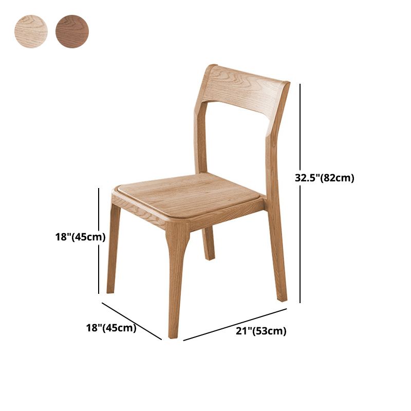 Armless Dining Chairs Modern Ash Wood Side Chairs for Dining Room Clearhalo 'Dining Chairs' 'Dining Tables & Seating' 'dining_chair' 'furn' 'furn_dining_chair' 'Furniture' 'furniture_dining_chair' 'Kitchen & Dining Furniture' 1200x1200_0fe49ce7-7217-465b-b6d2-c79f1f0112a9