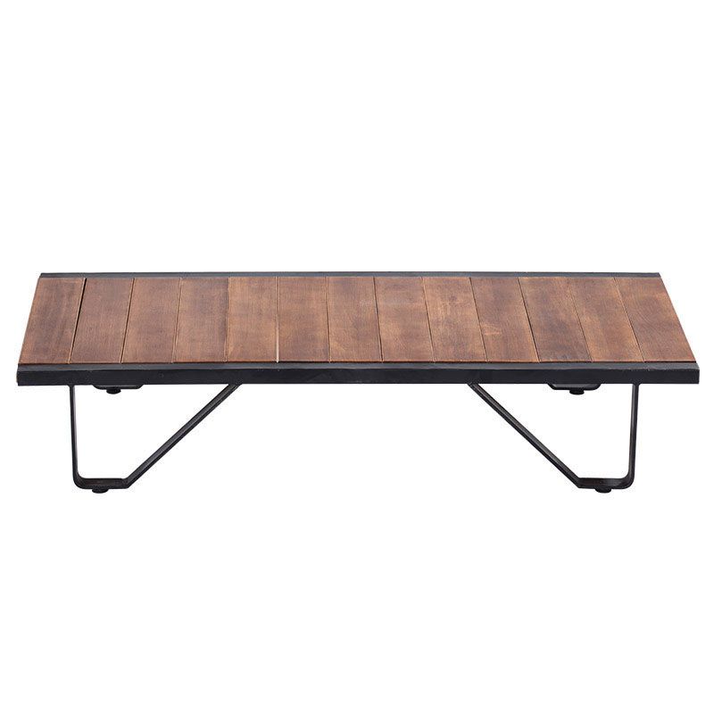 Rectangle Solid Wood Coffee Table Modern 4 Legs Coffee Cocktail Table