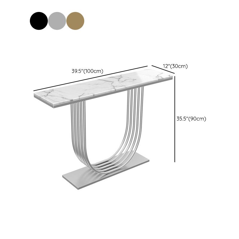 Tavolo della console in marmo glam tavolo accento console rettangolare per hall