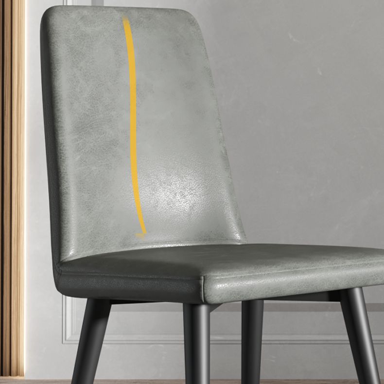 Contemporary Metal Dining Room Chairs Upholstered Linen Fabric Dining Chair for Home Use Clearhalo ' kitchen&dining_furn' 'Dining Chairs' 'Dining Tables & Seating' 'dining_chair' 'furn' 'furn_dining_chair' 'Furniture' 'furniture_dining_chair' 'Kitchen & Dining Furniture' 'kitchen' 1200x1200_0fe6b6f1-3bcf-4bce-98c5-c455695e8907