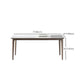 Industrial Style Dinner Table Stone Rectangle Dining Site Table in White Clearhalo 'Dining Tables & Seating' 'Dining Tables' 'dining_table' 'furn' 'furn_dining_table' 'Furniture' 'Kitchen & Dining Furniture' 1200x1200_0fe6f36e-d135-487a-831d-74cfdacb8f6f
