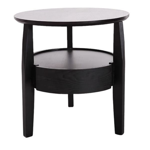 19.69 "Mesa de noche de 1 cortadora de altura gabinete de noche de madera maciza con piernas