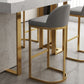 Glam Iron Bar Dining Table with White Stone Top Rectangle Indoor Bistro Table Clearhalo 'Bar Furniture' 'Bar Tables' 'bar_tables' 'furn' 'furn_bar_tables' 'Furniture' 'furniture_bar_tables' 'Kitchen & Dining Furniture' 1200x1200_0fe7ee60-39d3-42dc-be1c-8e193b2e29b4