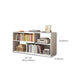 Engineered Wood Standard Bookshelf Contemporary Closed Back with Shelves
